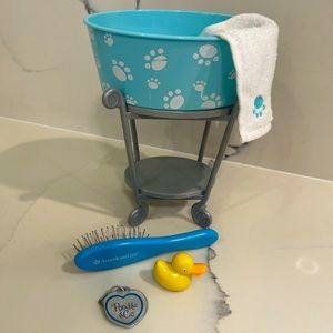 American Girl Doll Pet Grooming Set with accessories